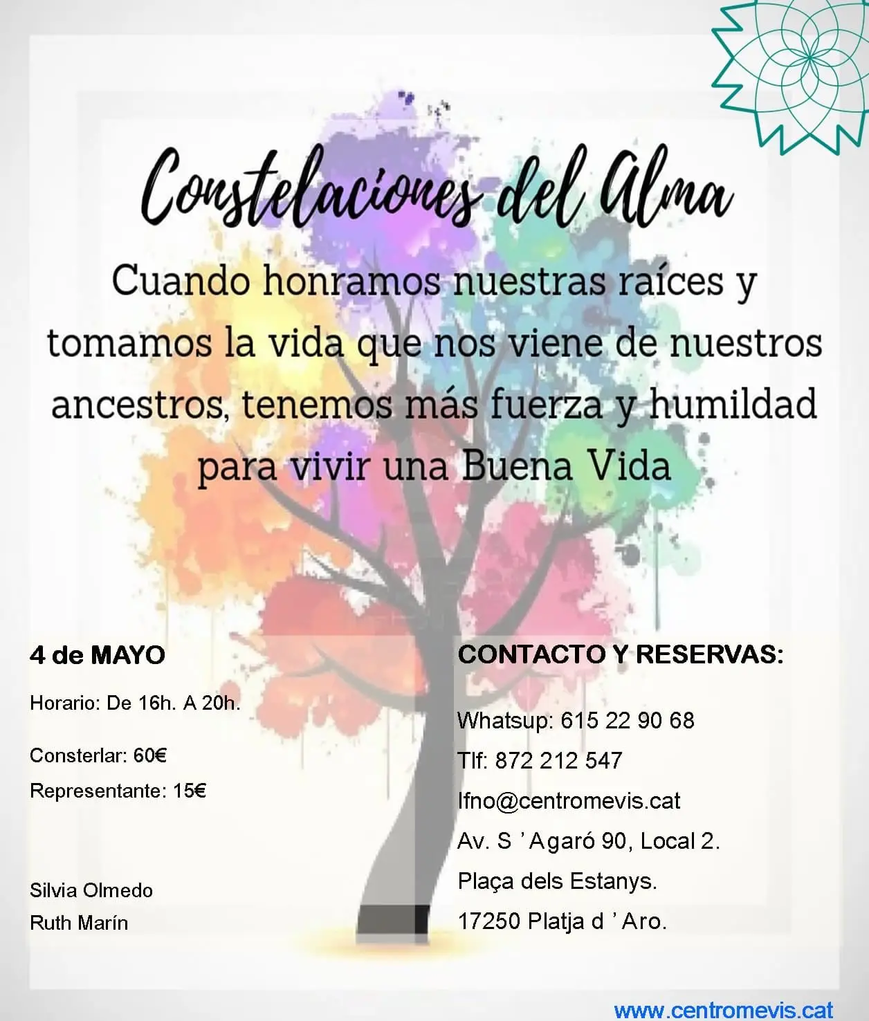 Taller constel·lacions de l'ànima maig 2019 | Centromevis